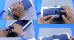 DIY如何用纸板和牛仔布制作时尚钱包